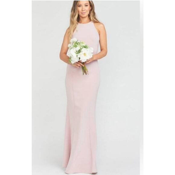 Show Me Your Mumu Chicago high neck halter long gown size Small NWT Vintage Rose - Picture 4 of 10